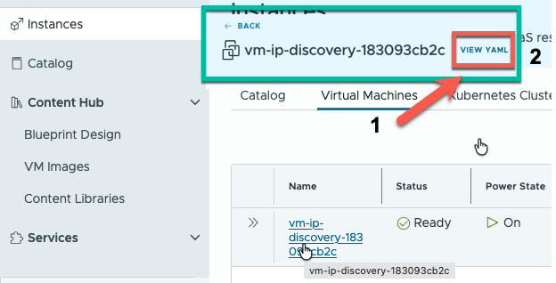 Steps to finding the deployed machine YAML.